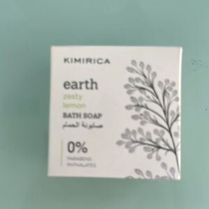 Kimirica Earth Zesty Lemon Bath Soap 0% Parabena 50g / 1.76oz Travel size